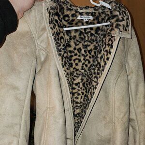 NorthStyle Suede faux cheetah jacket